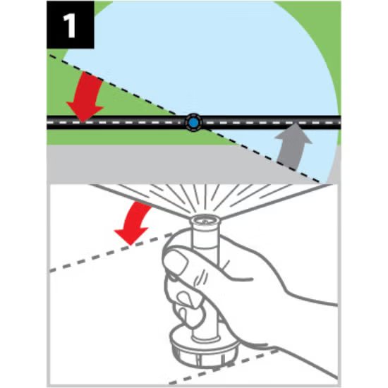 Tobera Rain Bird Uni-Spray detalle del vástago